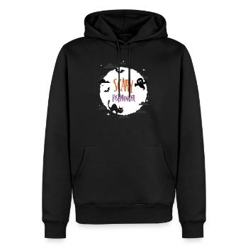 Scary Fishmonger - Men’s Premium Organic Hoodie - black - Front - Nico (187cm)