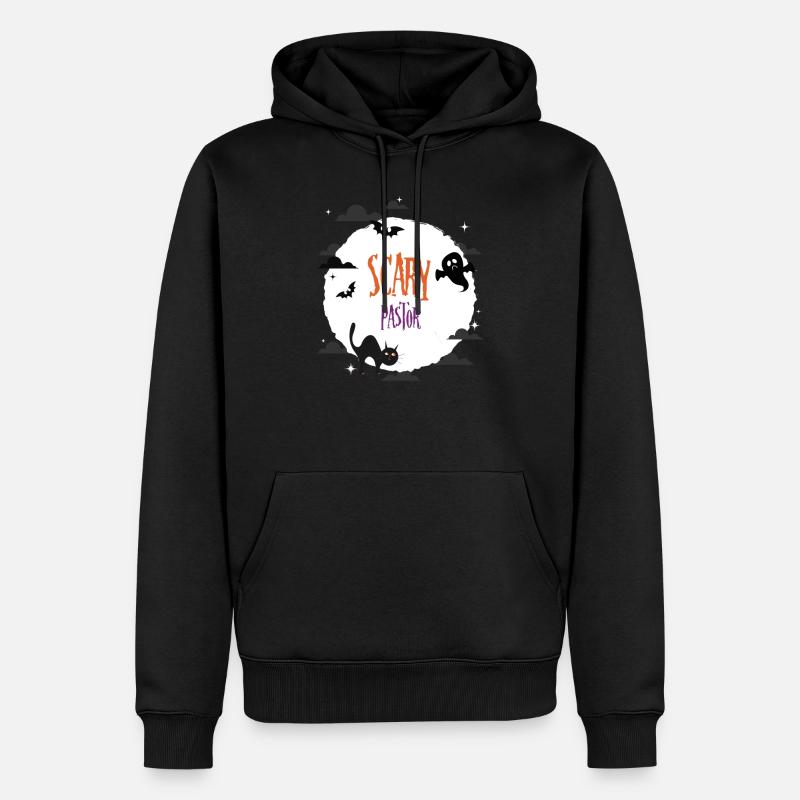 Pasteur effrayant - Sweat à capuche Premium bio Homme - noir