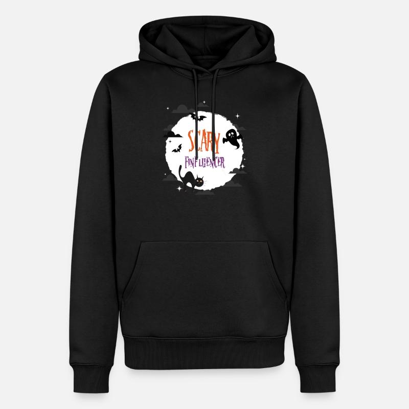 Finfluencer effrayant - Sweat à capuche Premium bio Homme - noir