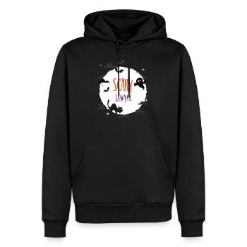 Gruseliger Anwalt - Männer Premium Bio Hoodie - Schwarz - Vorne - Nico (187cm)