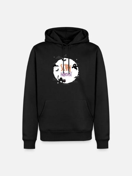 Scary Enthusiast - Men’s Premium Organic Hoodie - black