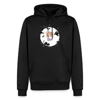 Gruseliger Torwart - Männer Premium Bio Hoodie - Schwarz - Vorne - Nico (187cm)