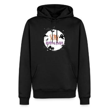 Scary Advertising Manager - Men’s Premium Organic Hoodie - black - Front - Nico (187cm)