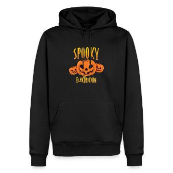 Gruseliger Elektriker - Männer Premium Bio Hoodie - Schwarz - Vorne - Nico (187cm)