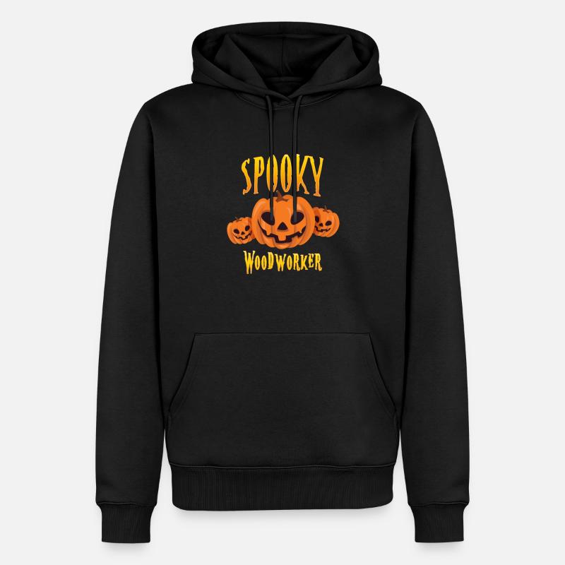 Menuisier effrayant - Sweat à capuche Premium bio Homme - noir