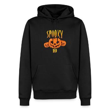 Gruseliger Papa - Männer Premium Bio Hoodie - Schwarz - Vorne - Nico (187cm)