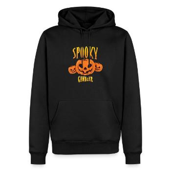 Joueur effrayant - Sweat à capuche Premium bio Homme - noir - Devant - Nico (187cm)