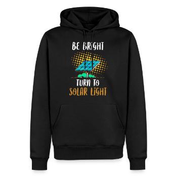 Les panneaux solaires à énergie solaire sont une lumière vive drôle - Sweat à capuche Premium bio Homme - noir - Devant - Nico (187cm)