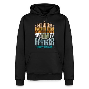Optiker Augenoptiker - Männer Premium Bio Hoodie - Schwarz - Vorne - Nico (187cm)