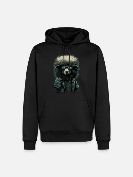 Hippie Sheep - Men’s Premium Organic Hoodie - black