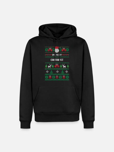 One Merry Cartoonist - Men’s Premium Organic Hoodie - black