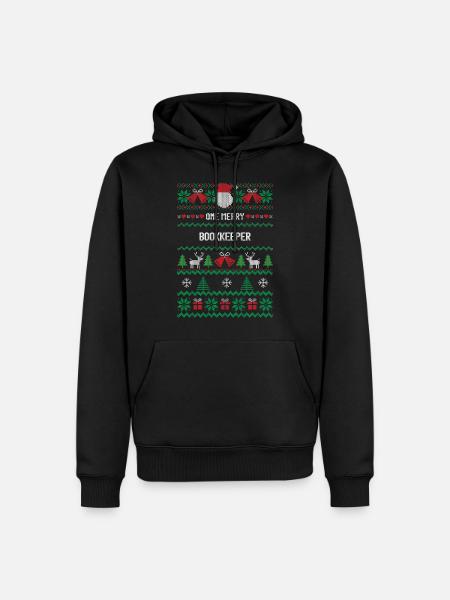 Un joyeux comptable - Sweat à capuche Premium bio Homme - noir
