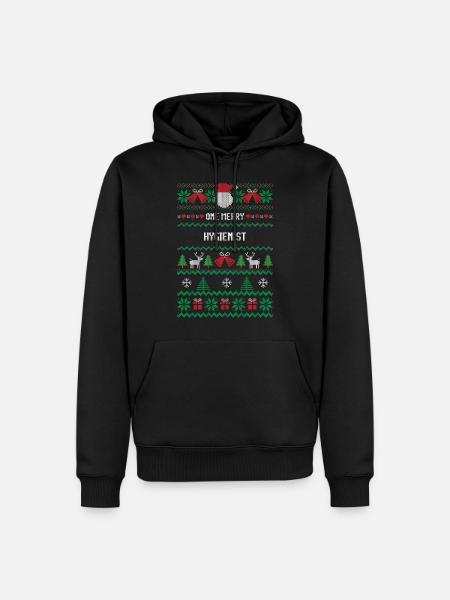 One Merry Hygienist - Men’s Premium Organic Hoodie - black
