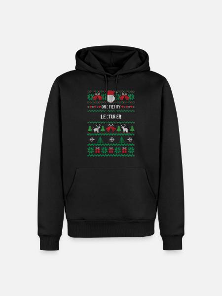 One Merry Lecturer - Men’s Premium Organic Hoodie - black