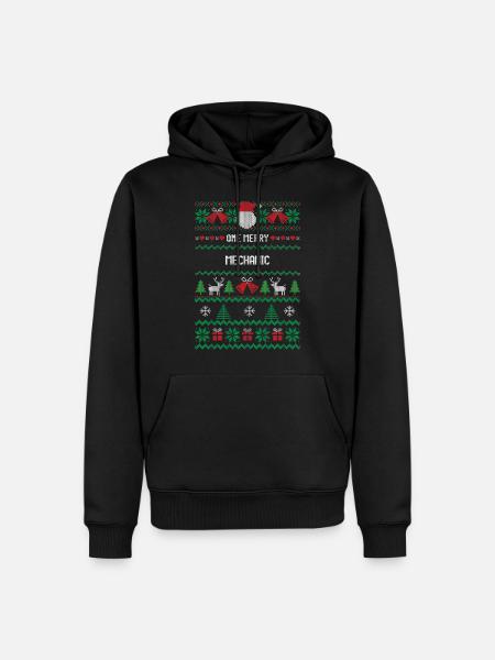 One Merry Mechanic - Men’s Premium Organic Hoodie - black