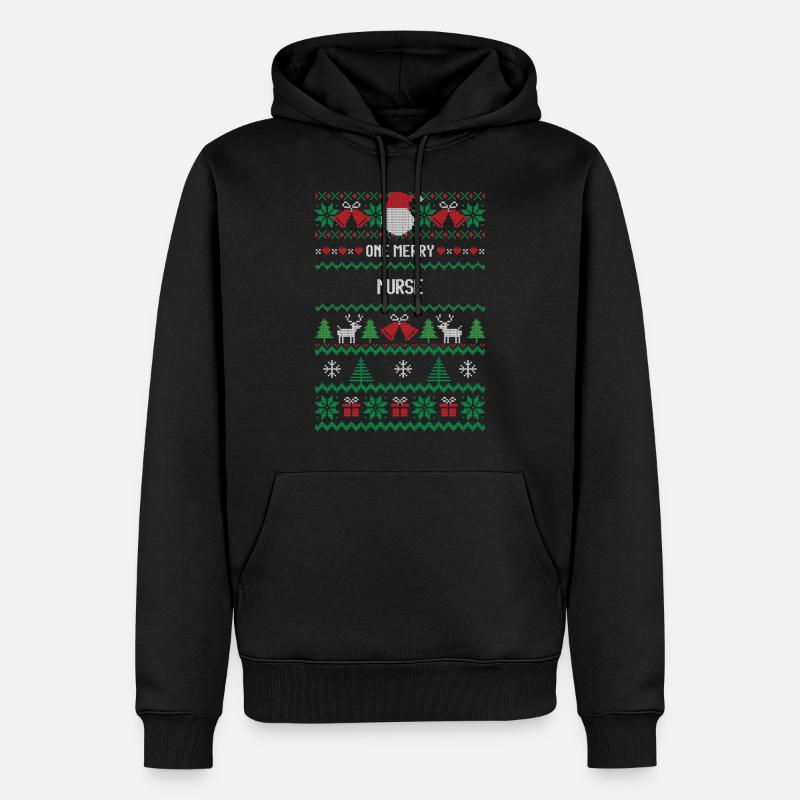 Une joyeuse infirmière - Sweat à capuche Premium bio Homme - noir