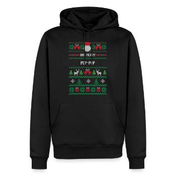 One Merry Pop pop - Men’s Premium Organic Hoodie - black - Front - Nico (187cm)