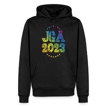 Jga 2023 Junggesellenabschied - Männer Premium Bio Hoodie - Schwarz - Vorne - Nico (187cm)