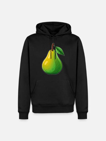 A pear - Men’s Premium Organic Hoodie - black