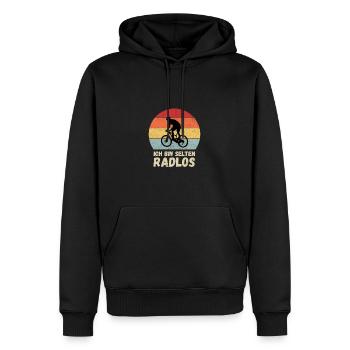 Je suis sans roues drôle en disant vélo - Sweat à capuche Premium bio Homme - noir - Devant - Nico (187cm)