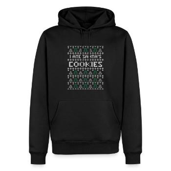 Cookies Ugly Christmas - Männer Premium Bio Hoodie - Schwarz - Vorne - Nico (187cm)