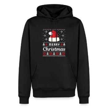 Merry Christmas 22 - Männer Premium Bio Hoodie - Schwarz - Vorne - Nico (187cm)