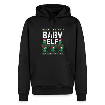 Baby Elf Weihnachts-Outfit - Männer Premium Bio Hoodie - Schwarz - Vorne - Nico (187cm)