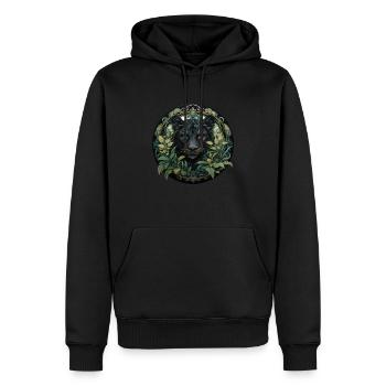 Jungle, Nature Design Cadeau - Sweat à capuche Premium bio Homme - noir - Devant - Nico (187cm)