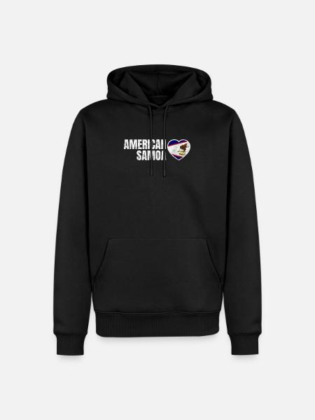 American Samoa - Men’s Premium Organic Hoodie - black