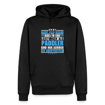 Unmatched performance as a paddler - Men’s Premium Organic Hoodie - black - Front - Nico (187cm)