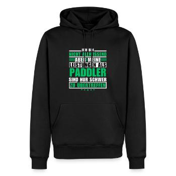 Unmatched performance as a paddler - Men’s Premium Organic Hoodie - black - Front - Nico (187cm)