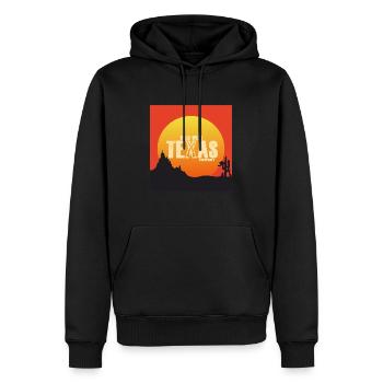 Style Wild West Texas - Sweat à capuche Premium bio Homme - noir - Devant - Nico (187cm)