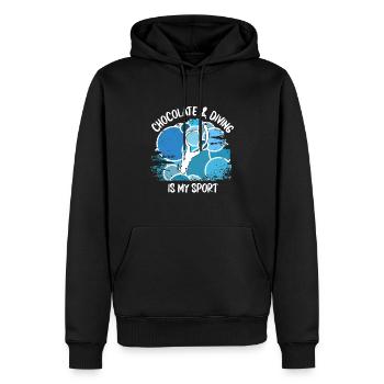 Plongeurs Plongée sous-marine Plongée sous-marine Plongée sous-marine - Sweat à capuche Premium bio Homme - noir - Devant - Nico (187cm)