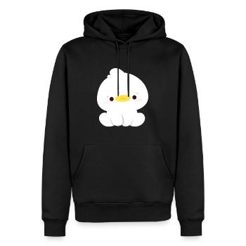 Cute Duck - Men’s Premium Organic Hoodie - black - Front - Nico (187cm)