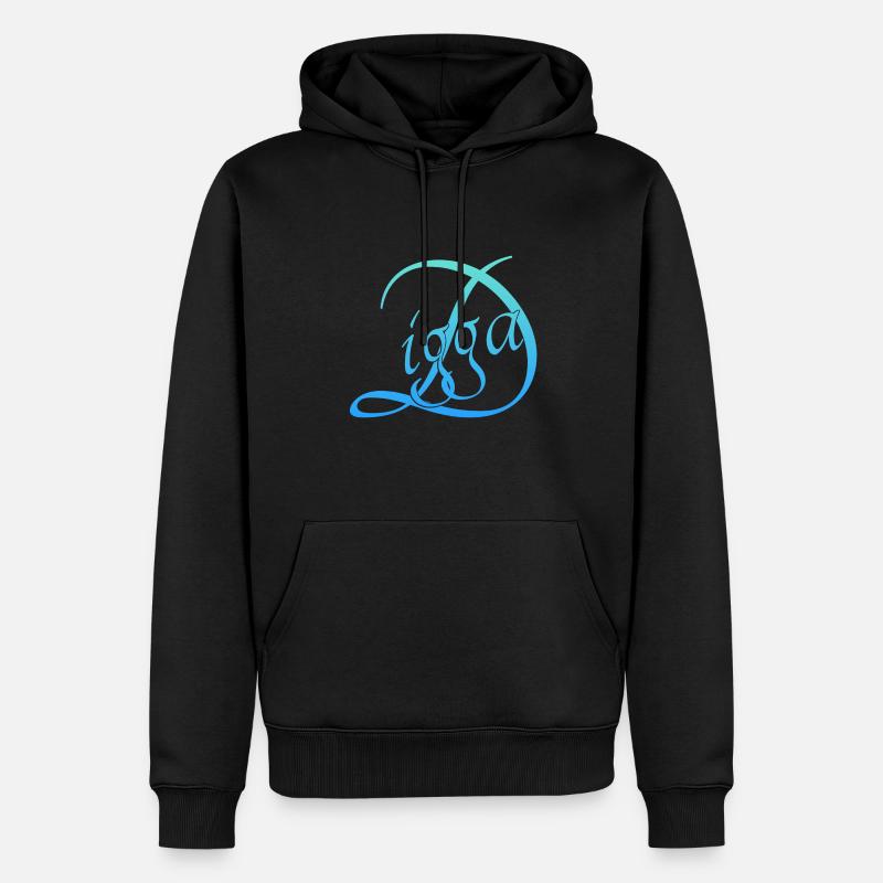 Digga - Männer Premium Bio Hoodie - Schwarz