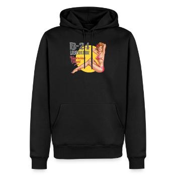 Hawaiian Pearl - Männer Premium Bio Hoodie - Schwarz - Vorne - Nico (187cm)