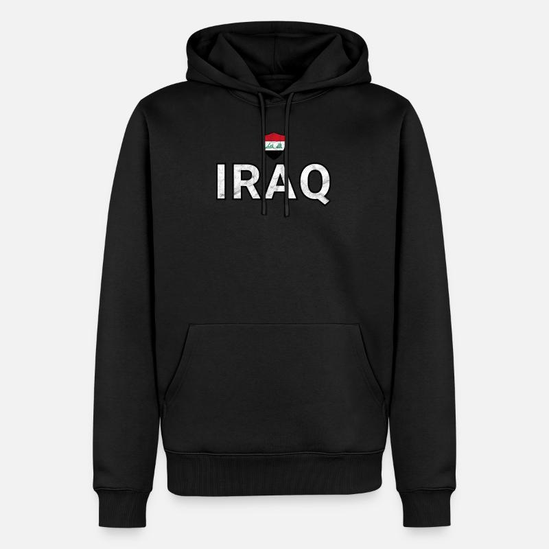 Irak - Sweat à capuche Premium bio Homme - noir