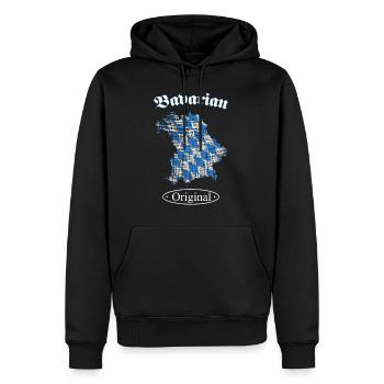 Bavarian Original Bayern - Männer Premium Bio Hoodie - Schwarz - Vorne - Nico (187cm)