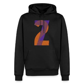 72 Chemises noires - Sweat à capuche Premium bio Homme - noir - Devant - Nico (187cm)