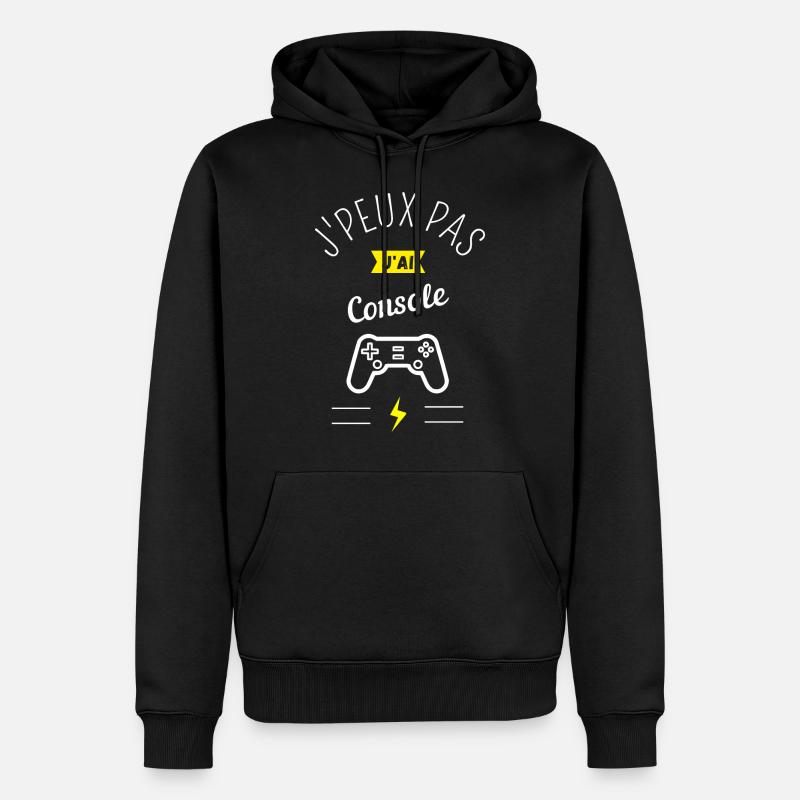 Cadeau J'Peux Pas J'AI Console - Sweat à capuche Premium bio Homme - noir