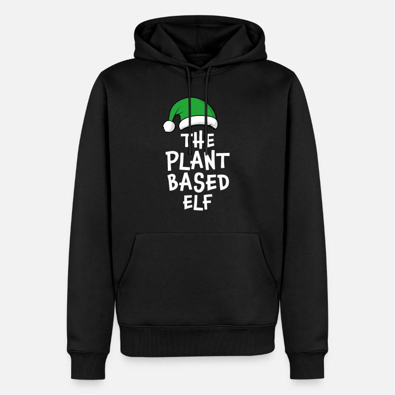 The Plant Based Elf - Men’s Premium Organic Hoodie - black