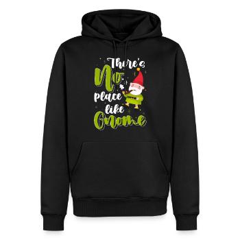 Chapeau pointu Gnome Fantasy - Sweat à capuche Premium bio Homme - noir - Devant - Nico (187cm)