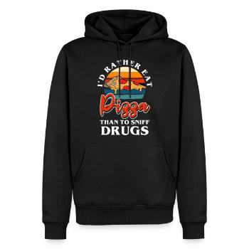 Sucht Gesundheit Cannabis - Männer Premium Bio Hoodie - Schwarz - Vorne - Nico (187cm)
