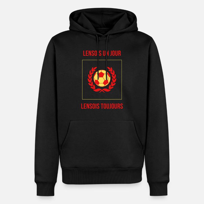 Lensois un jour lensois toujours - Sweat à capuche Premium bio Homme - noir