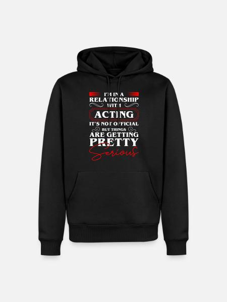 actress acting singer Broadway - Men’s Premium Organic Hoodie - black