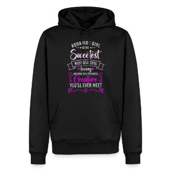 Zodiac Sign Horoscope Constellation Moon - Men’s Premium Organic Hoodie - black - Front - Nico (187cm)