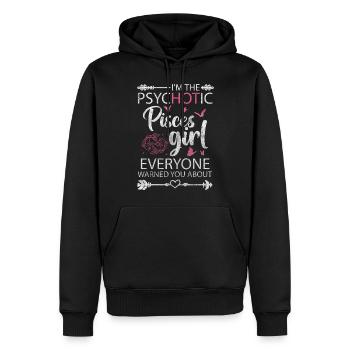 Caractéristiques de naissance de l’astrologie du zodiaque - Sweat à capuche Premium bio Homme - noir - Devant - Nico (187cm)
