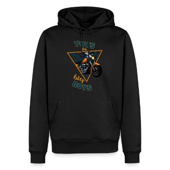 Toys for big Boys Bike - Men’s Premium Organic Hoodie - black - Front - Nico (187cm)