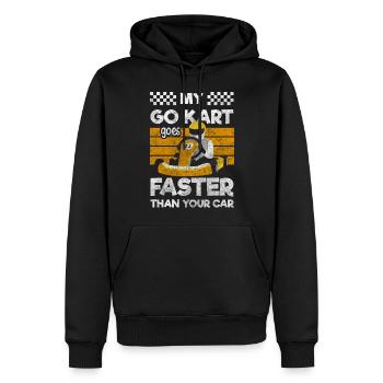 Gokart Karting Racing Racing - Sweat à capuche Premium bio Homme - noir - Devant - Nico (187cm)