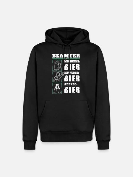 Mon quotidien de fonctionnaire - Sweat à capuche Premium bio Homme - noir